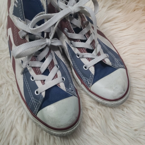 Converse high top Chuck Taylor's unionjack canvas sneakers youth size 5 - Picture 5 of 8